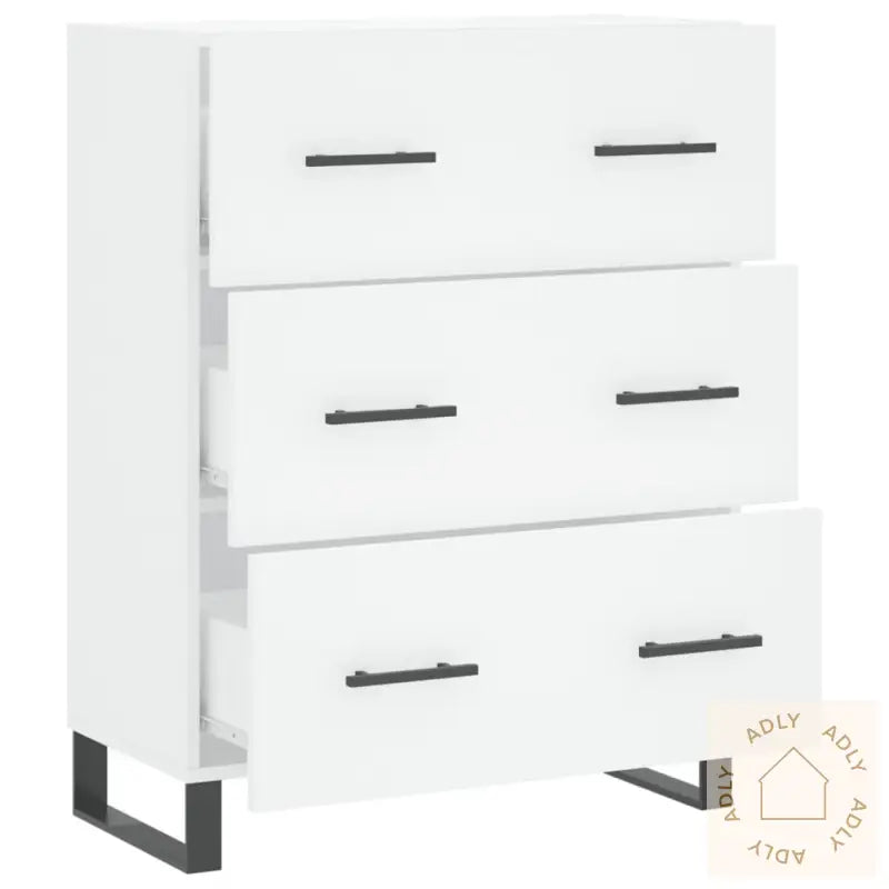 Skjenk Hvit 69,5X34X90 Cm Konstruert Tre