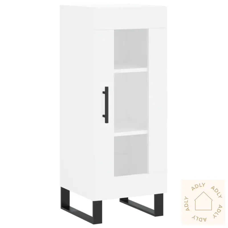 Skjenk Hvit 34,5X34X90 Cm Konstruert Tre