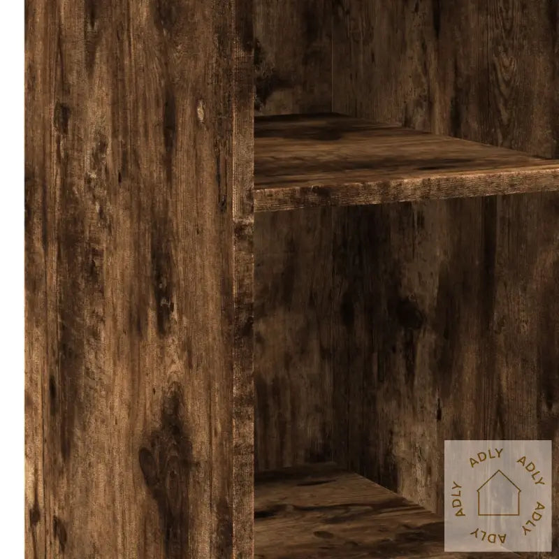 Skjenk Røkt Eik 30X41X93 Cm Konstruert Tre