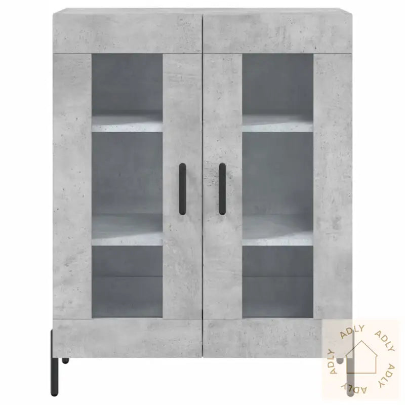 Skjenk Betonggrå 69,5X34X90 Cm Konstruert Tre