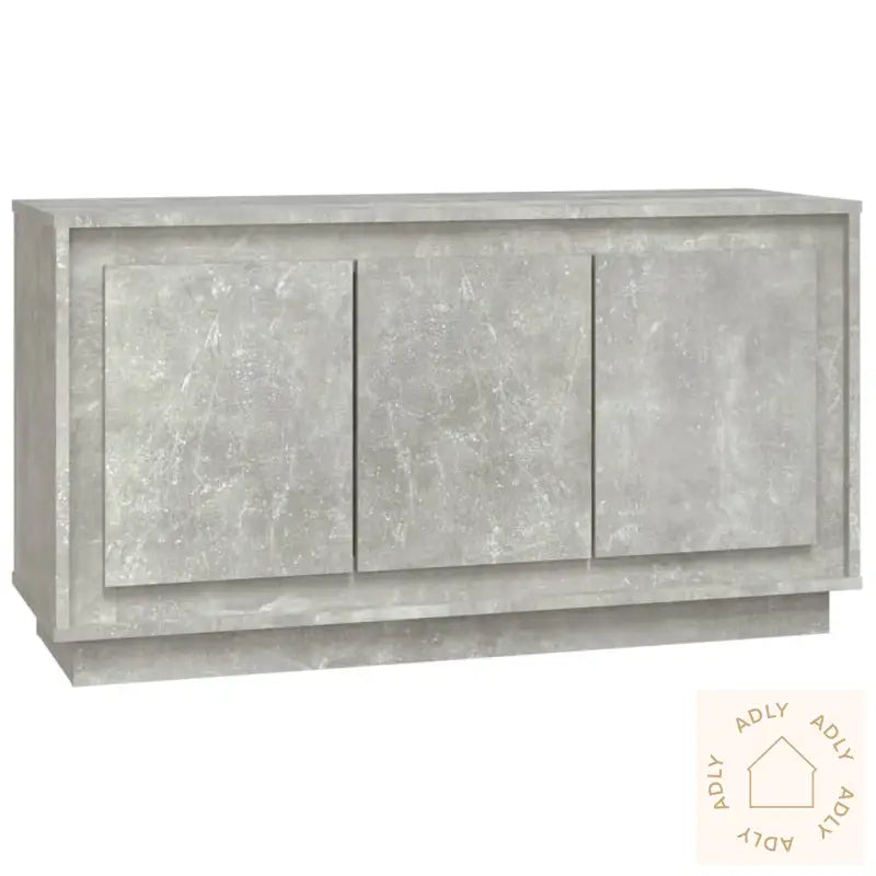 Skjenk Betonggrå 102X35X55 Cm Konstruert Tre