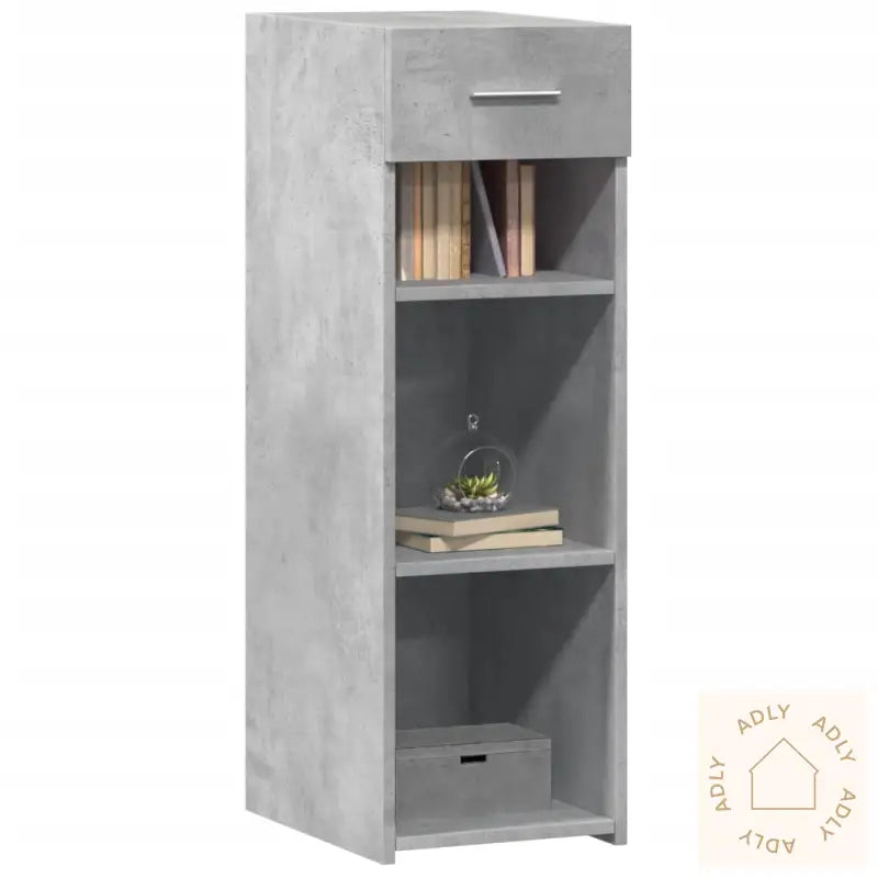 Skjenk Betonggrå 30X42,5X93 Cm Konstruert Tre