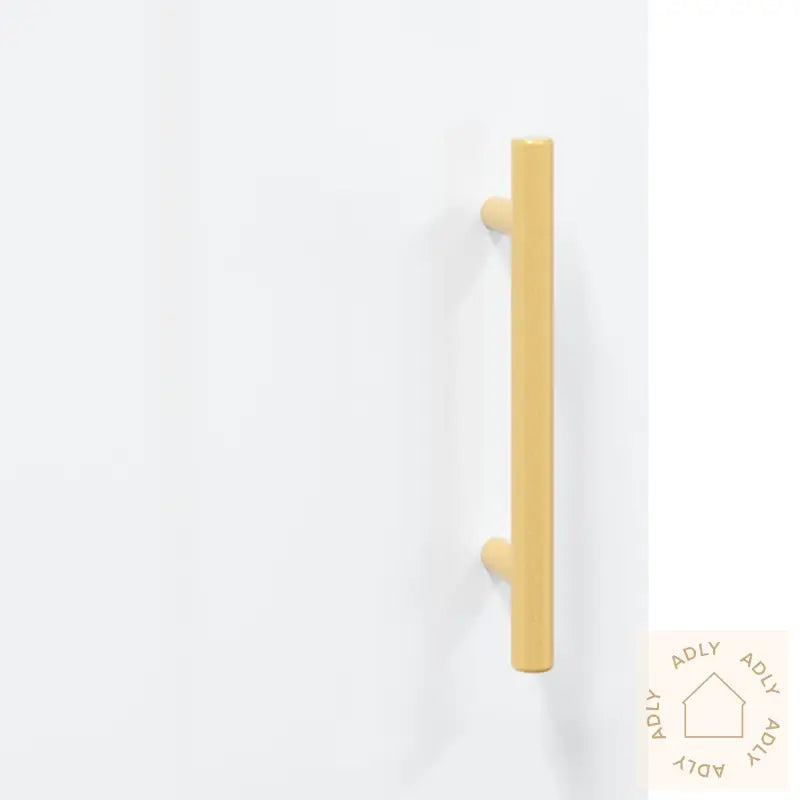 Skjenk Høyglans Hvit 69,5X34X90 Cm Konstruert Tre