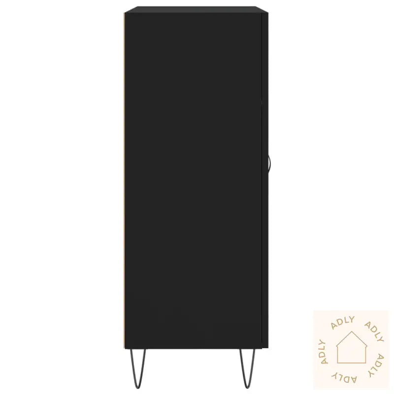 Skjenk Svart 69,5X34X90 Cm Konstruert Tre