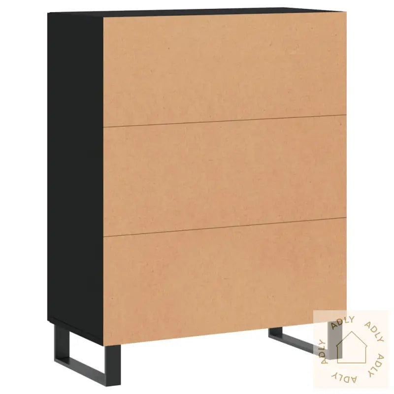 Skjenk Svart 69,5X34X90 Cm Konstruert Tre