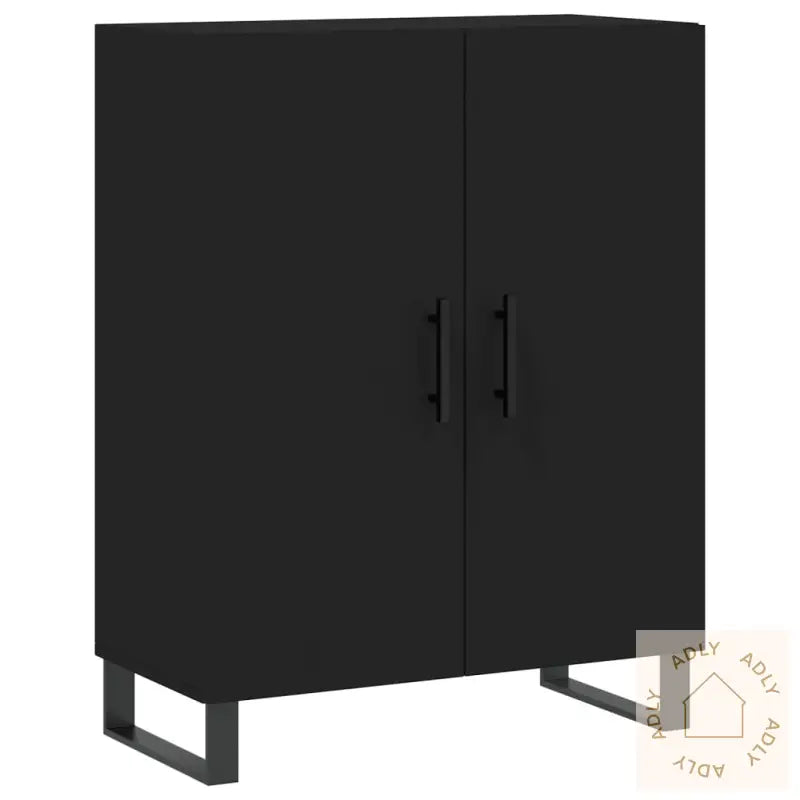 Skjenk Svart 69,5X34X90 Cm Konstruert Tre