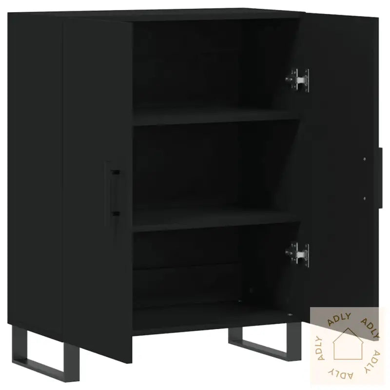 Skjenk Svart 69,5X34X90 Cm Konstruert Tre