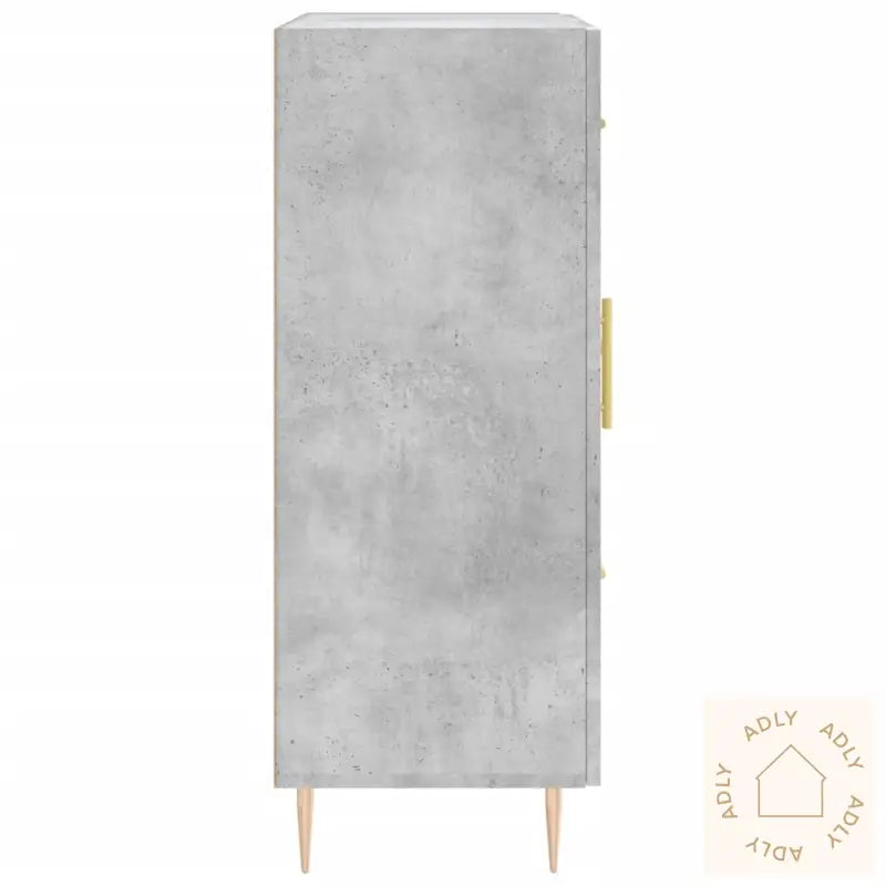 Skjenk Betonggrå 69,5X34X90 Cm Konstruert Tre