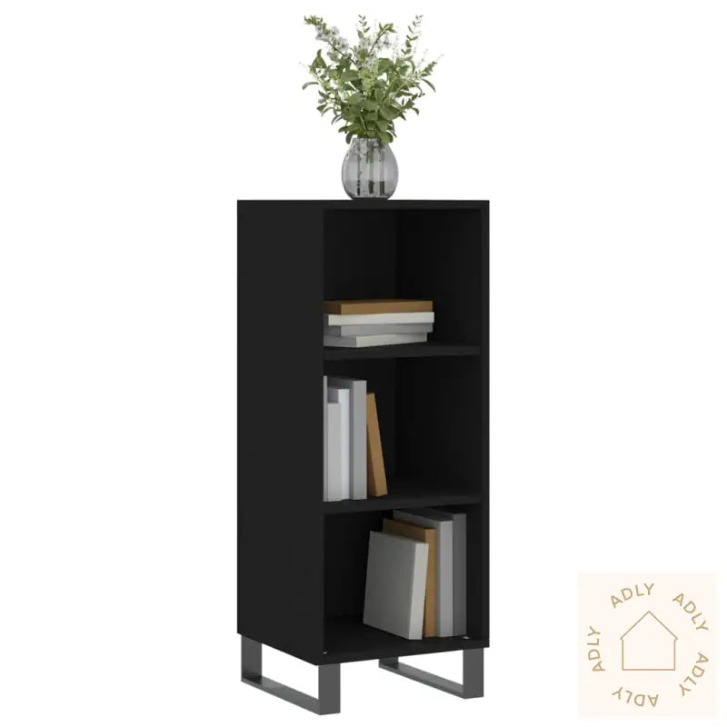 Skjenk Svart 34,5X32,5X90 Cm Konstruert Tre