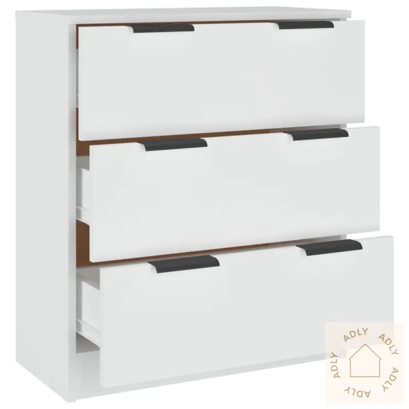 Skjenk Hvit 60X30X70 Cm Konstruert Tre