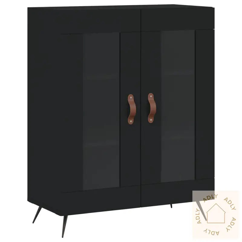 Skjenk Svart 69,5X34X90 Cm Konstruert Tre