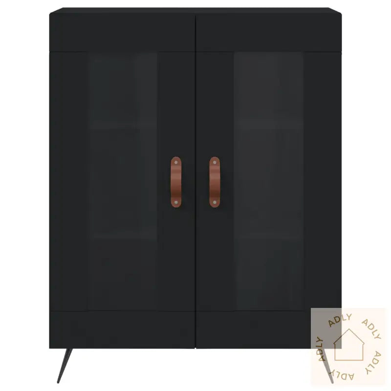 Skjenk Svart 69,5X34X90 Cm Konstruert Tre