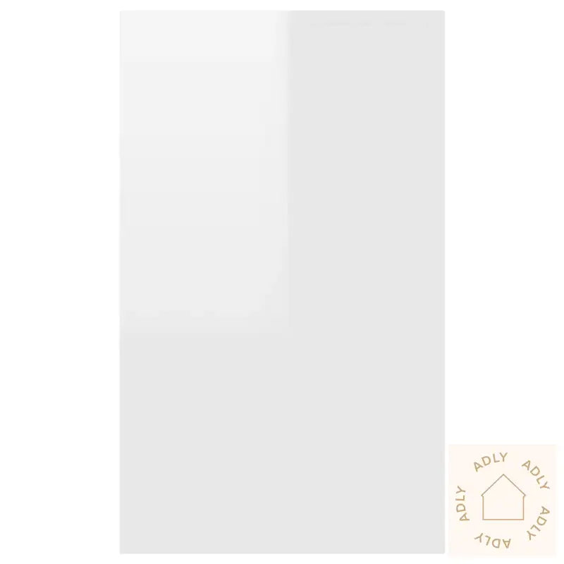 Skjenk Med 3 Skuffer Høyglans Hvit 120X41X75 Cm Konstruert Tre