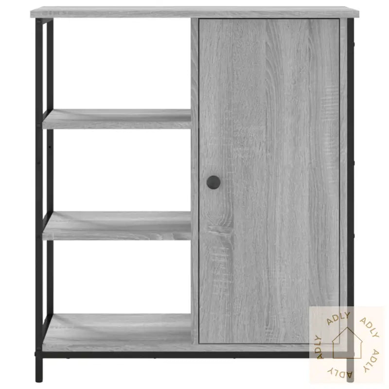 Skjenk Grå Sonoma 70X30X80 Cm Konstruert Tre