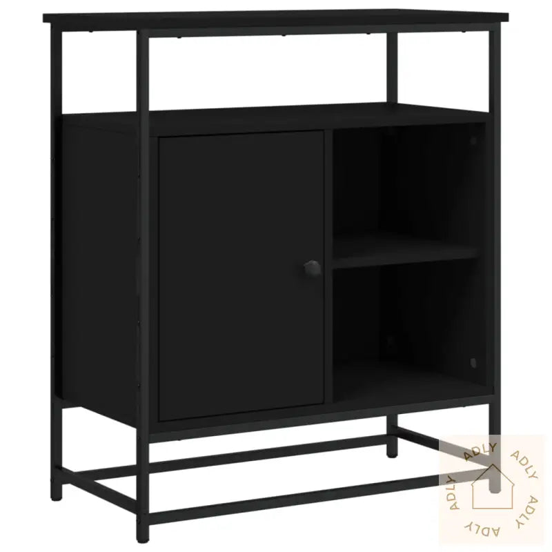 Skjenk Svart 69X35X80 Cm Konstruert Tre