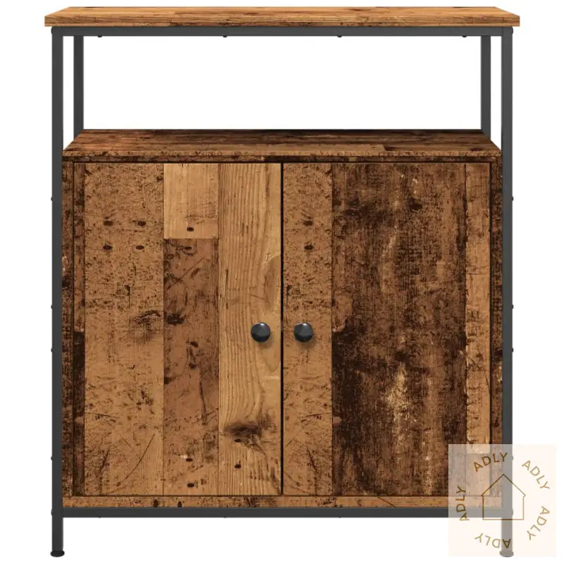 Skjenk Gammelt Tre 70X30X80 Cm Konstruert Tre