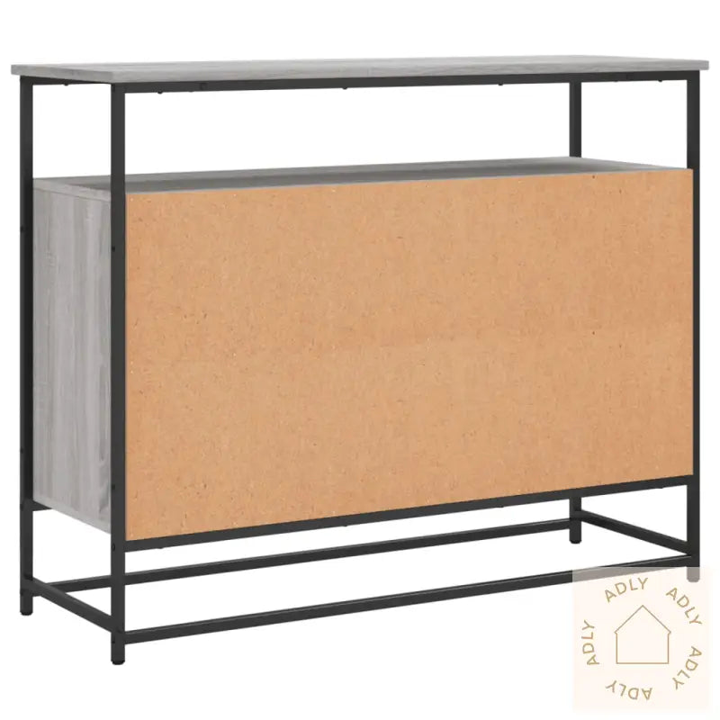 Skjenk Grå Sonoma 100X35X80 Cm Konstruert Tre