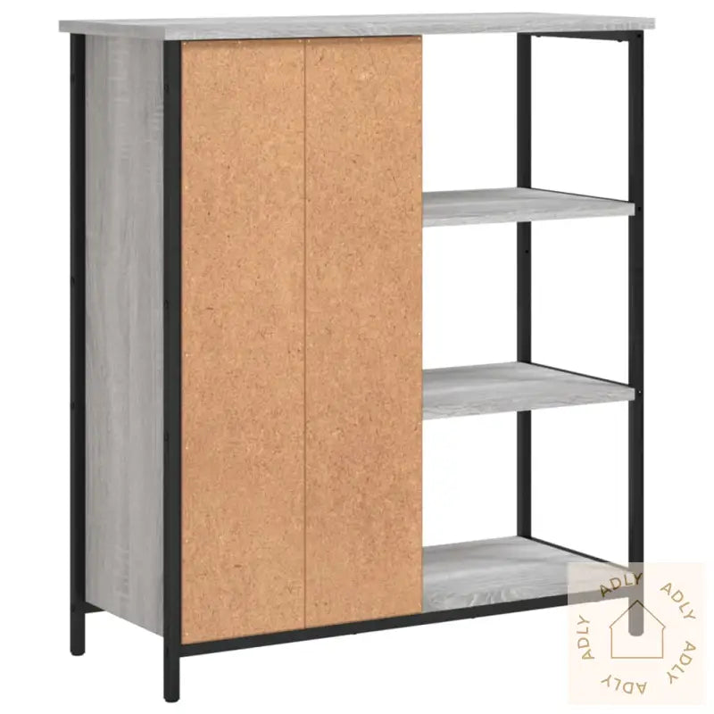 Skjenk Grå Sonoma 70X30X80 Cm Konstruert Tre