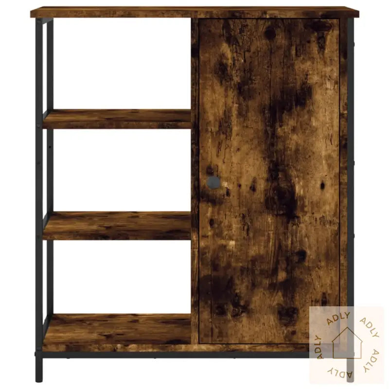 Skjenk Røkt Eik 70X30X80 Cm Konstruert Tre