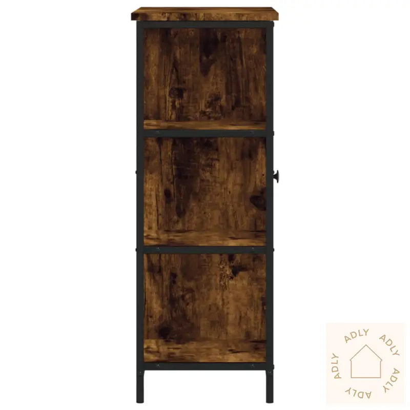 Skjenk Røkt Eik 70X30X80 Cm Konstruert Tre