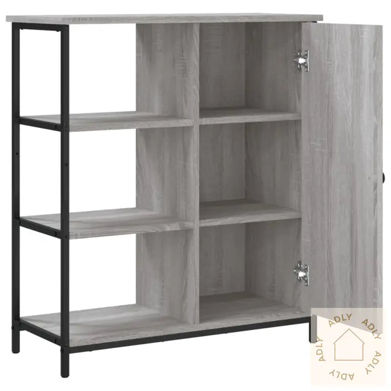 Skjenk Grå Sonoma 70X30X80 Cm Konstruert Tre