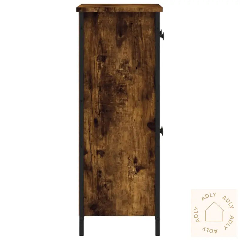 Skjenk Røkt Eik 70X30X80 Cm Konstruert Tre