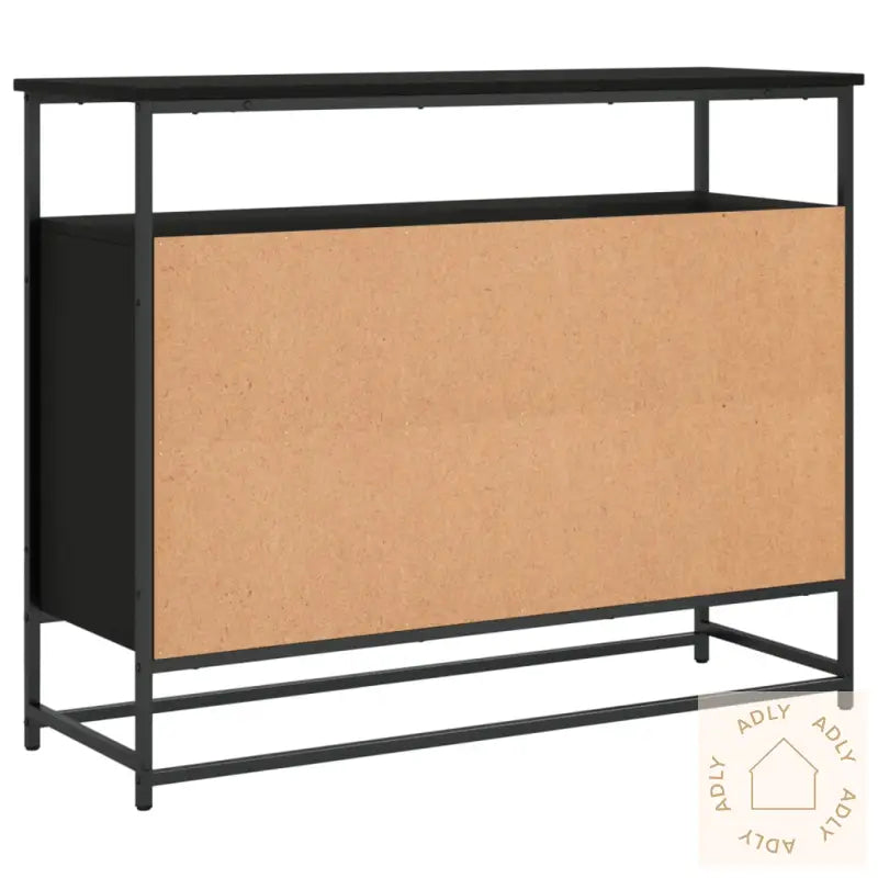 Skjenk Svart 100X35X80 Cm Konstruert Tre