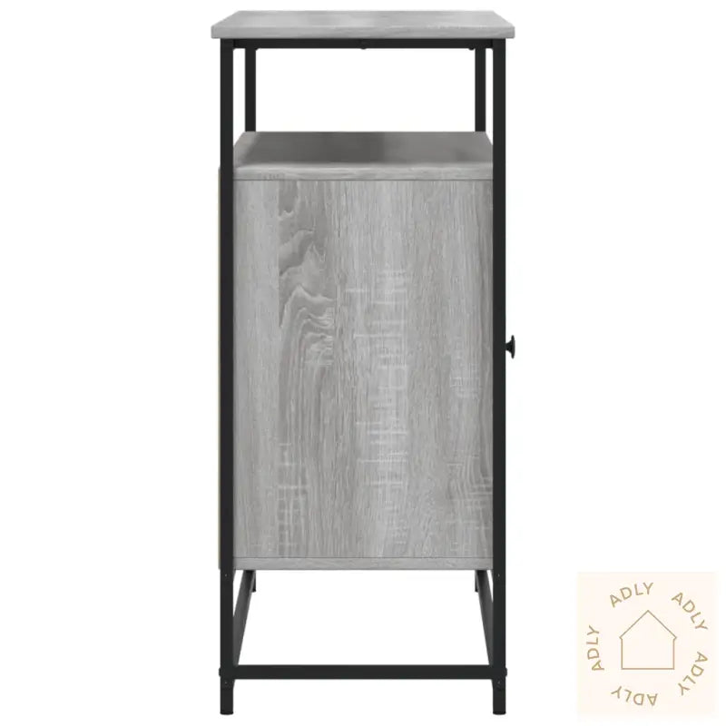 Skjenk Grå Sonoma 100X35X80 Cm Konstruert Tre