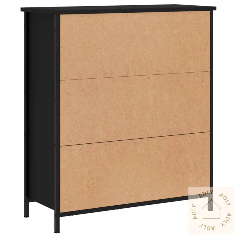 Skjenk Svart 70X30X80 Cm Konstruert Tre