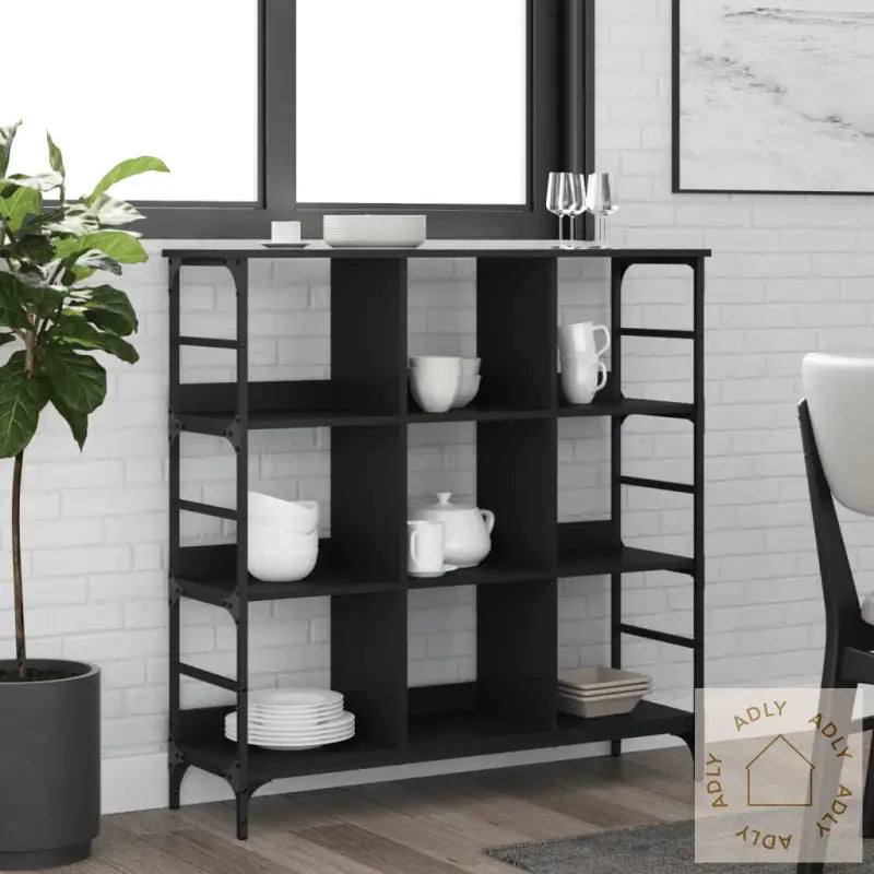 Skjenk Svart 102X32X103,5 Cm Konstruert Tre