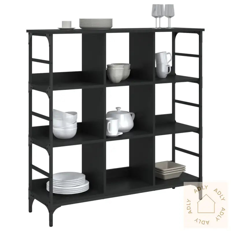 Skjenk Svart 102X32X103,5 Cm Konstruert Tre