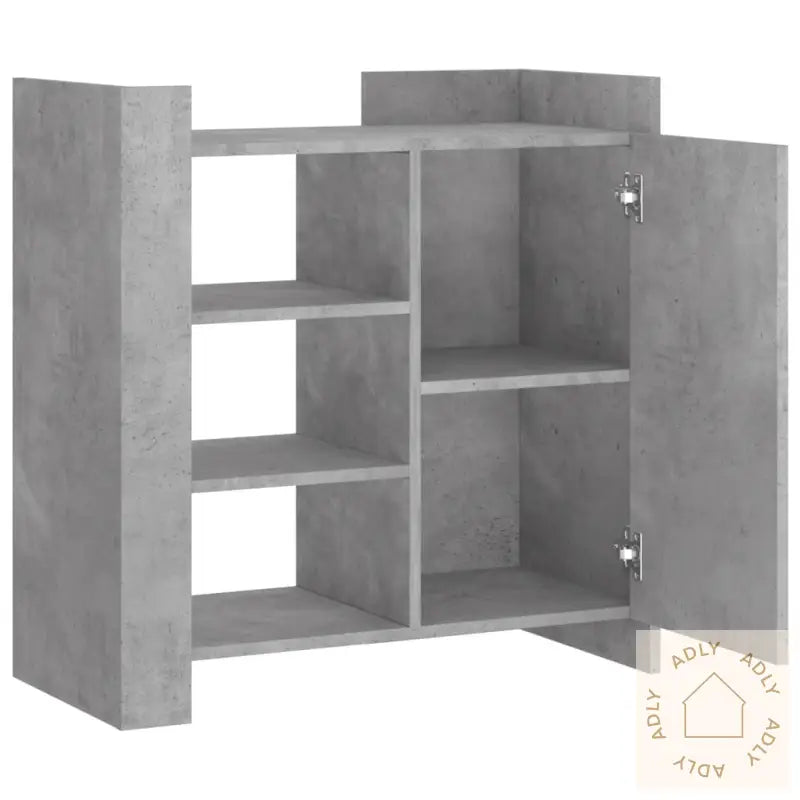 Skjenk Betonggrå 73,5X35X75 Cm Konstruert Tre