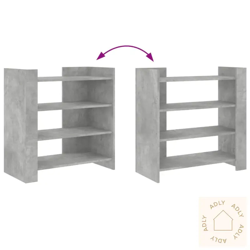 Skjenk Betonggrå 73,5X35X75 Cm Konstruert Tre