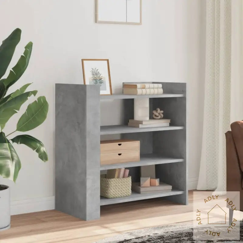 Skjenk Betonggrå 73,5X35X75 Cm Konstruert Tre