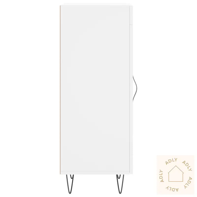 Skjenk Hvit 34,5X34X90 Cm Konstruert Tre