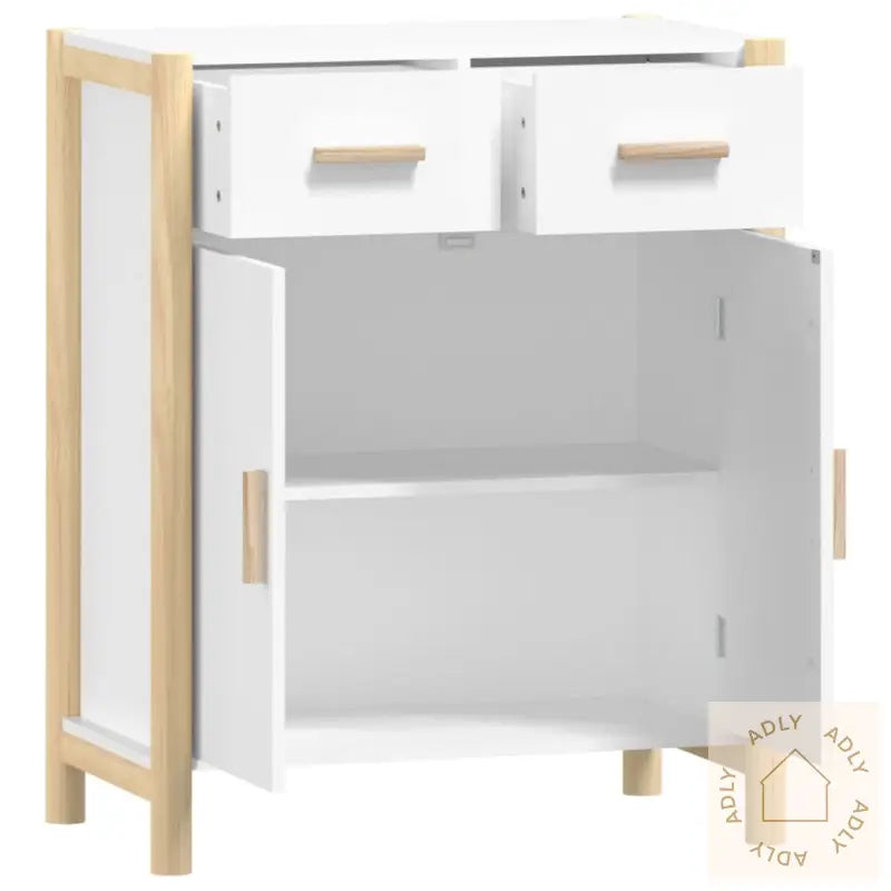 Skjenk Hvit 62X38X75 Cm Konstruert Tre