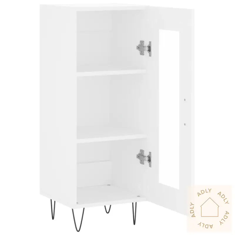 Skjenk Hvit 34,5X34X90 Cm Konstruert Tre