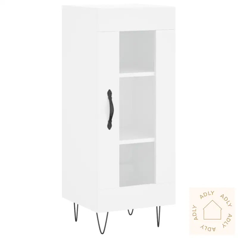 Skjenk Hvit 34,5X34X90 Cm Konstruert Tre