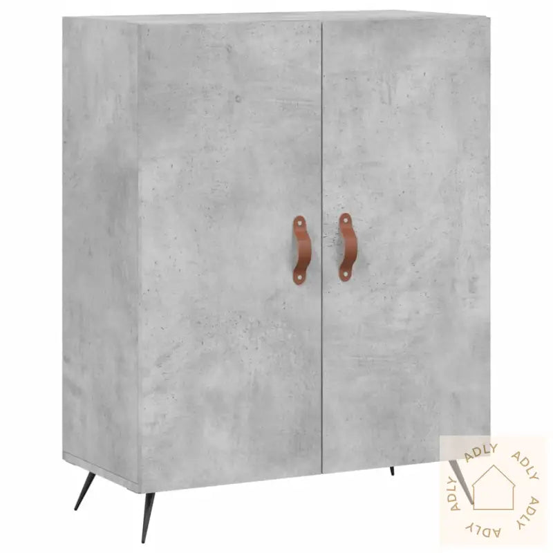 Skjenk Betonggrå 69,5X34X90 Cm Konstruert Tre