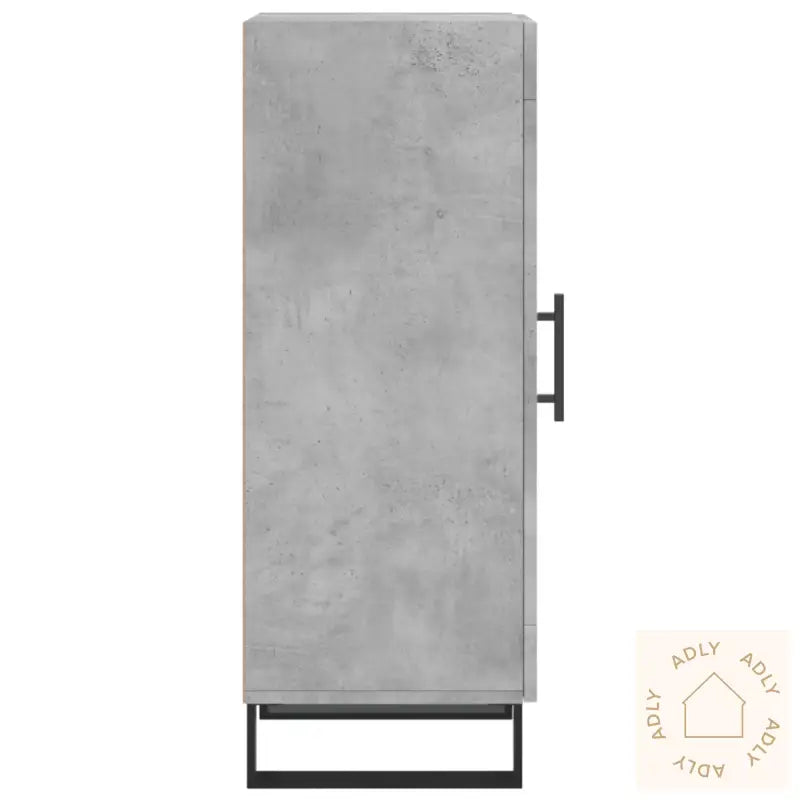 Skjenk Betonggrå 34,5X34X90 Cm Konstruert Tre