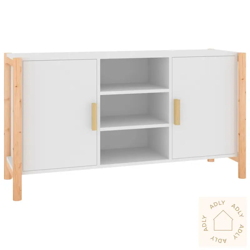 Skjenk Hvit 107X38X60 Cm Konstruert Tre