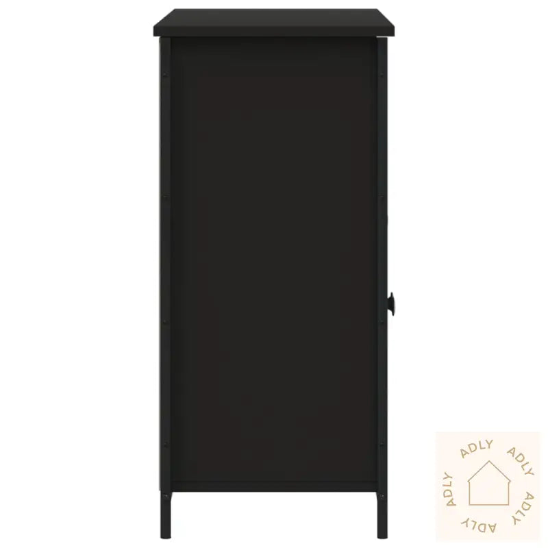 Skjenk Svart 100X35X75 Cm Konstruert Tre