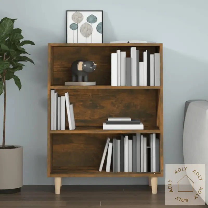 Skjenk Røkt Eik 69,5X32,5X90 Cm Konstruert Tre