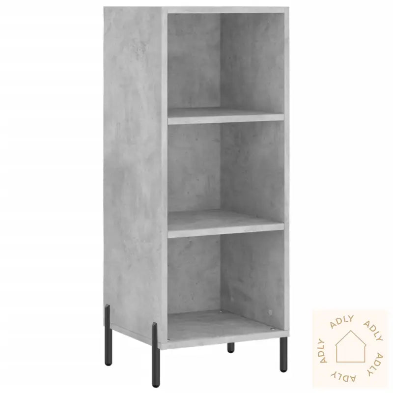 Skjenk Betonggrå 34,5X32,5X90 Cm Konstruert Tre