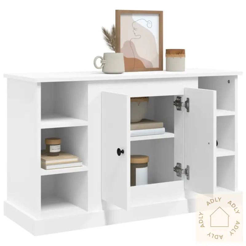 Skjenk Hvit 100X35,5X60 Cm Konstruert Tre