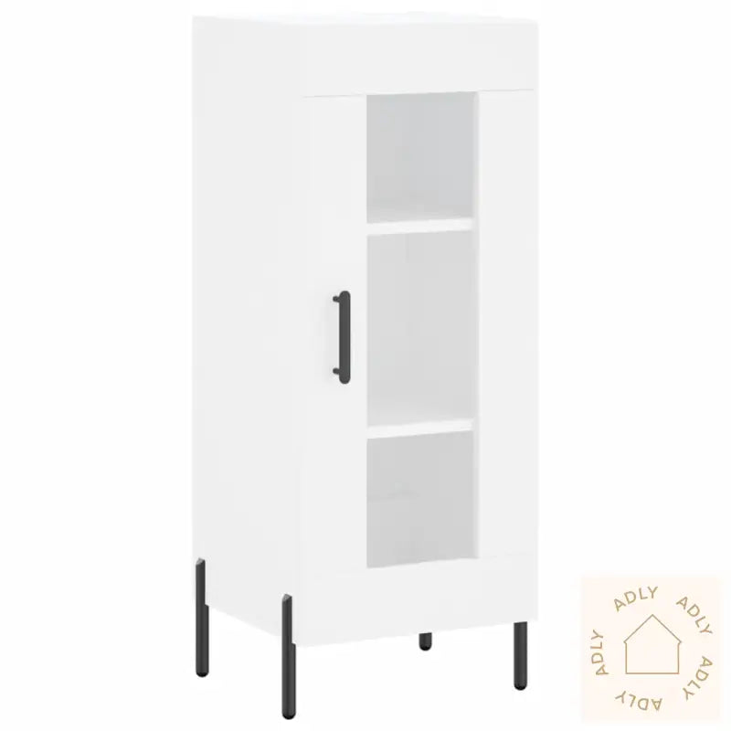 Skjenk Hvit 34,5X34X90 Cm Konstruert Tre