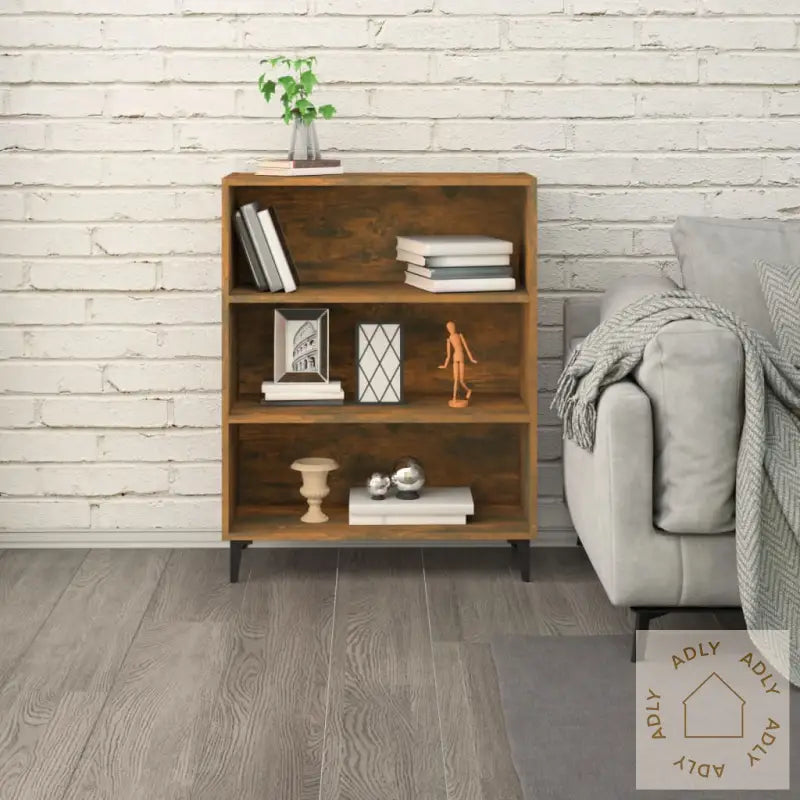 Skjenk Røkt Eik 69,5X32,5X90 Cm Konstruert Tre