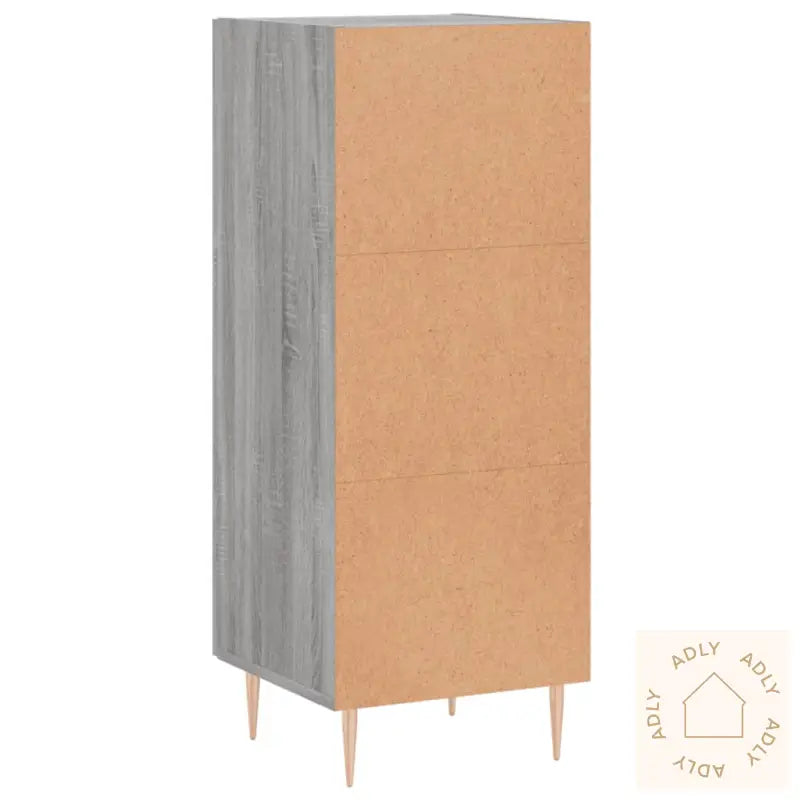 Skjenk Grå Sonoma 34,5X34X90 Cm Konstruert Tre