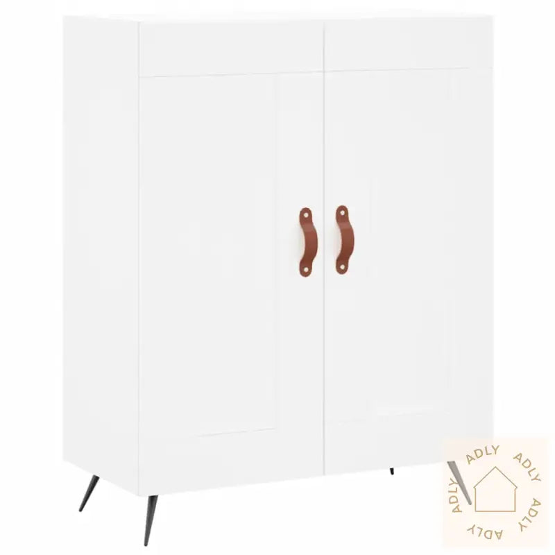 Skjenk Hvit 69,5X34X90 Cm Konstruert Tre