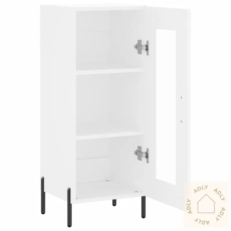 Skjenk Hvit 34,5X34X90 Cm Konstruert Tre